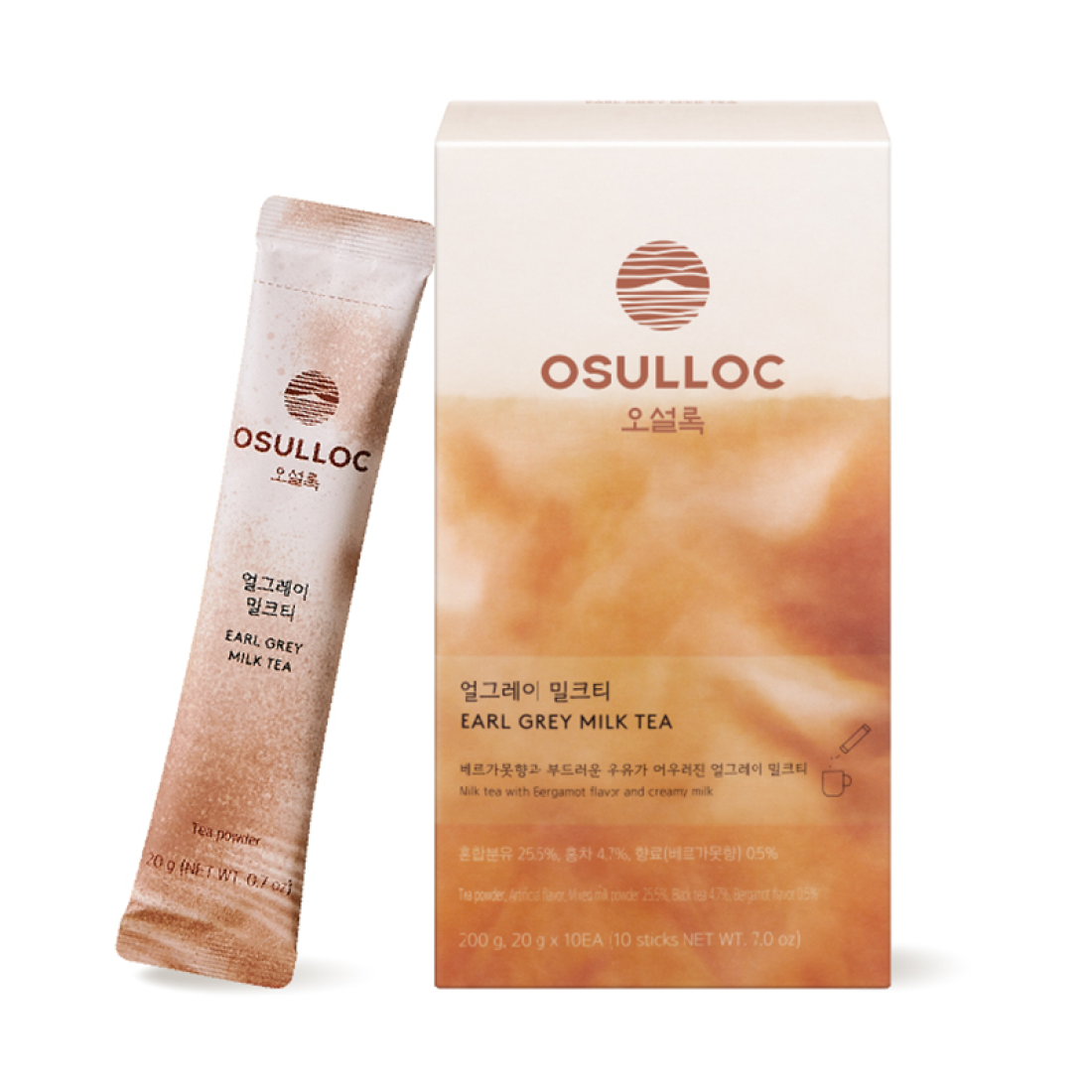 OSULLOC Earl Grey Milk Tea 10 sticks Corée