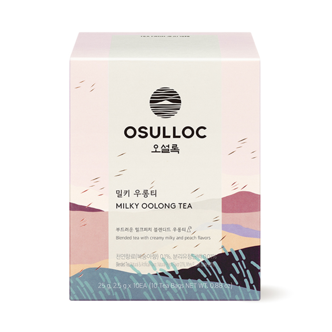 OSULLOC Milky Oolong Tea 10 sachets — Vue packaging | Maison Boseong