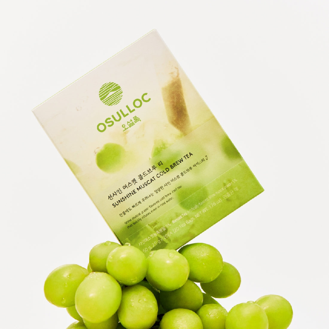 OSULLOC Sunshine Muscat Cold Brew Tea 20 sachets — Détail produit | Maison Boseong