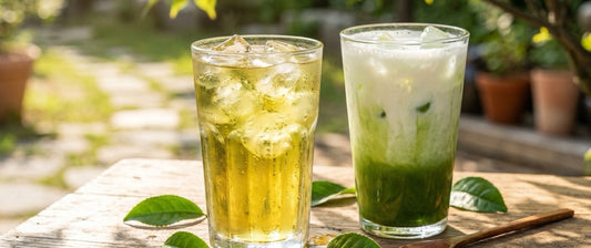 Thé Glacé Coréen deux verres de the