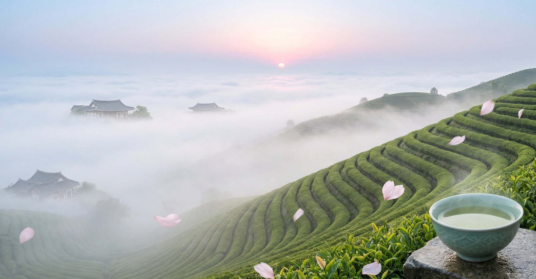 Voyage à Boseong avec vu sur les montagnes