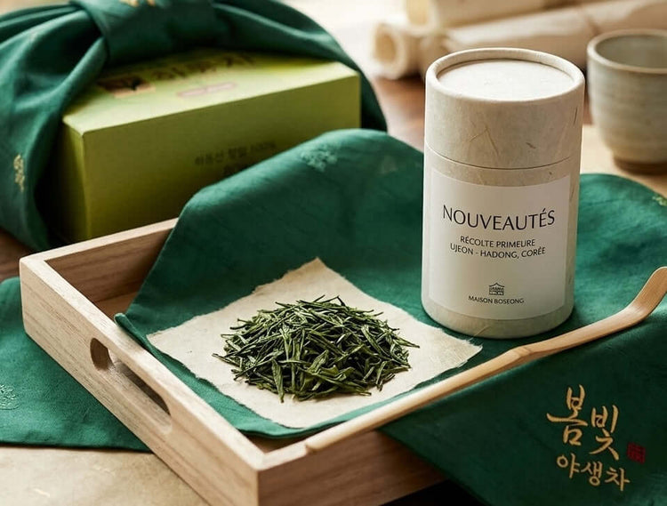 Découvrez les dernières nouveautés Maison Boseong. Fraîchement débarqués de Corée du Sud : thés verts primeurs, infusions K-Wellness et accessoires artisanaux.
