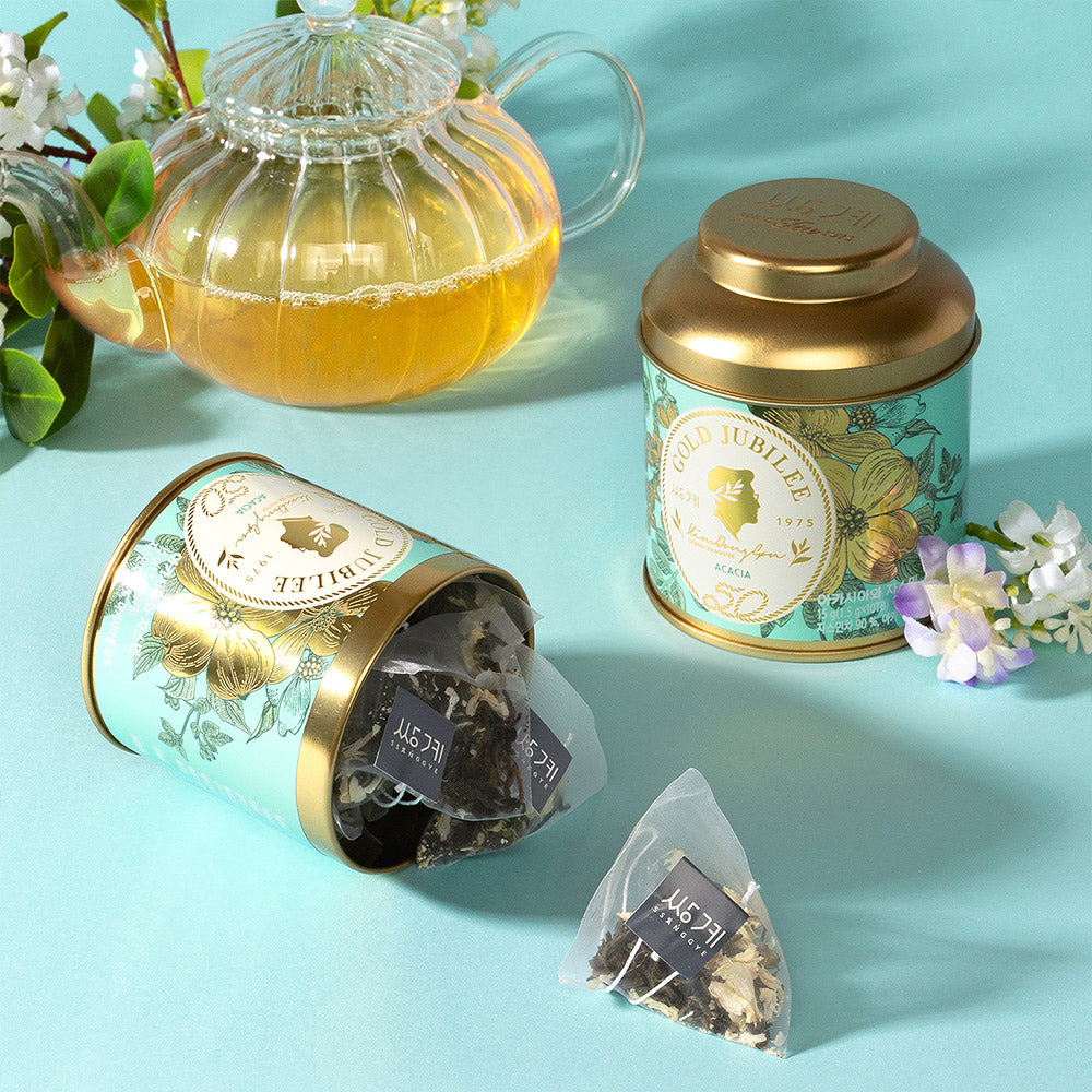 Infusion Gold Jubilee Acacia et Jasmin en théière