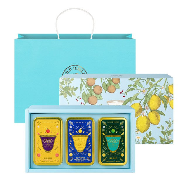 Coffret Fruit Hug 3 boîtes de thés fruités Ssanggyemyeongcha