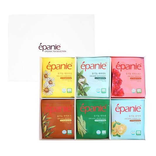 Coffret Epani sélection bio 6 saveurs d'infusions coréennes