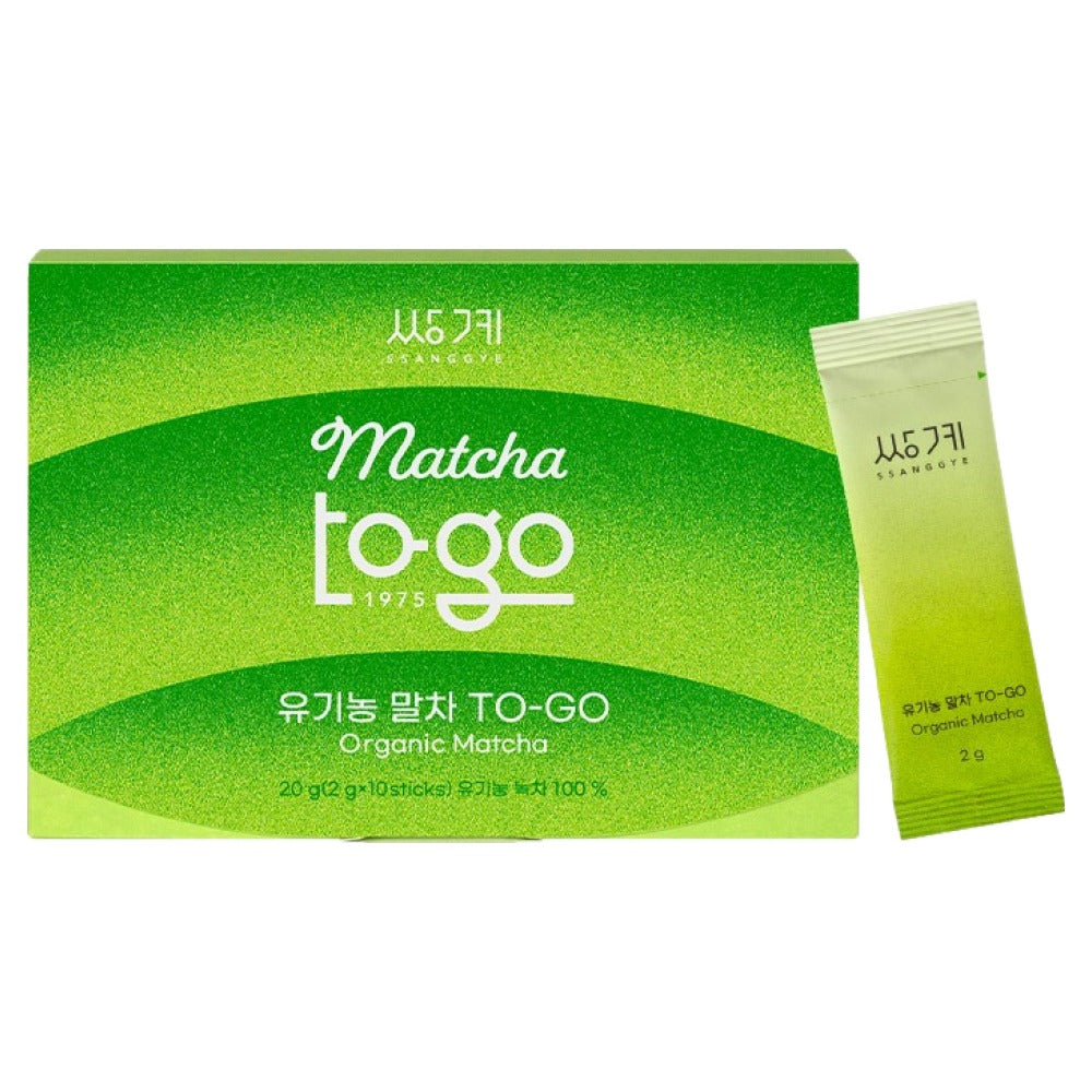 Boîte de 10 sticks de matcha biologique Ssanggyemyeongcha