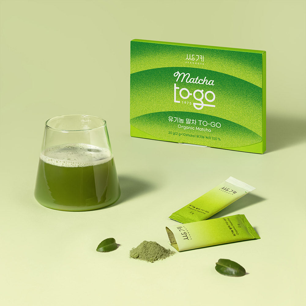 Sticks de matcha biologique à emporter
