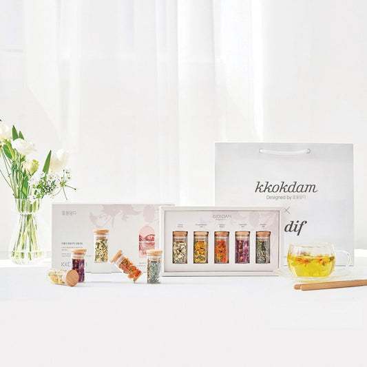 Coffret Kkokdam 5 thés de fleurs