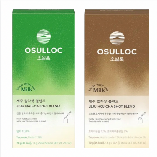 OSULLOC Duo Shot Blend hojicha et matcha de Jeju