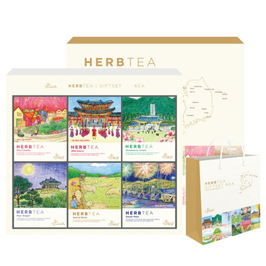 Coffret infusions Les Villes de Corée Arumdre 6 variétés