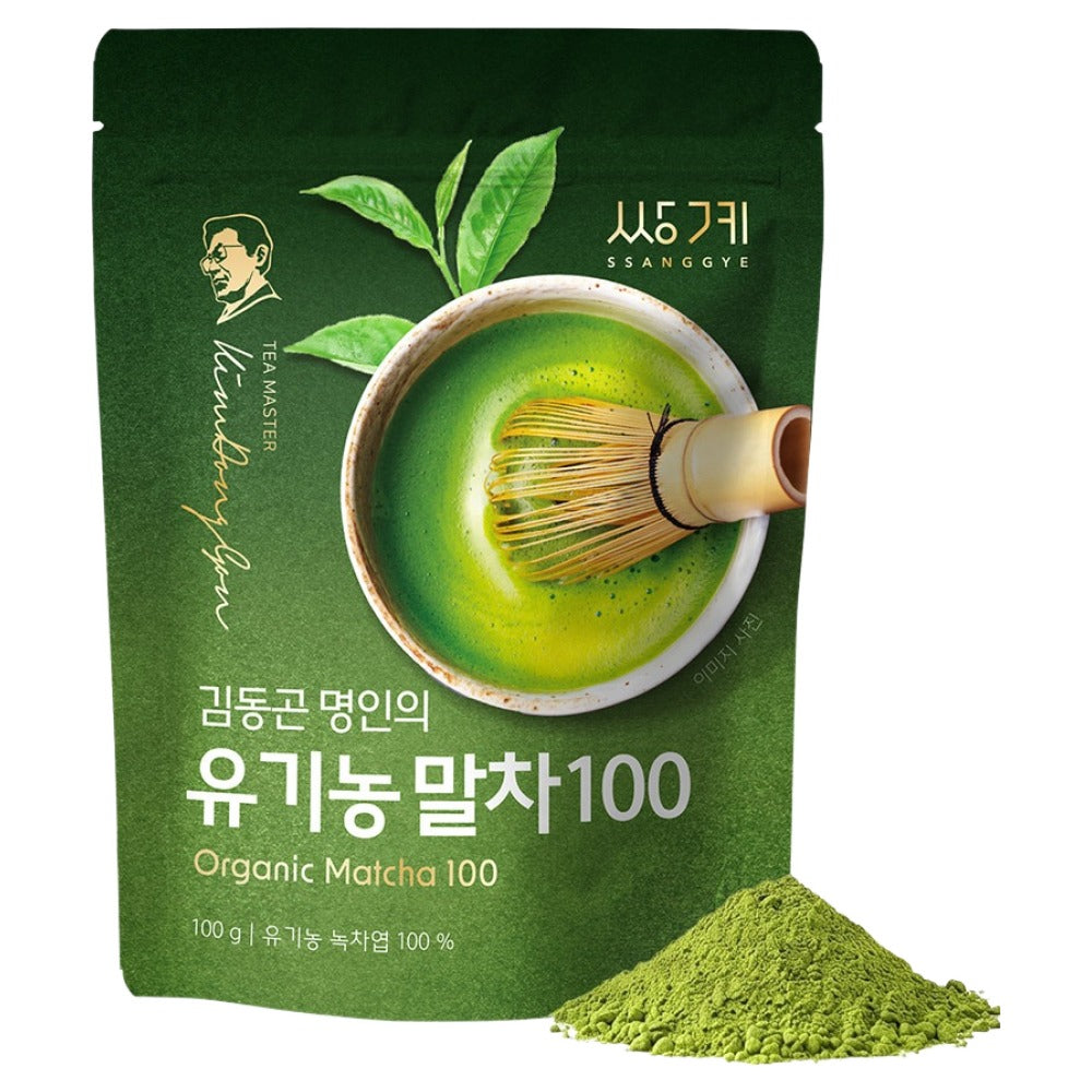 Sachet de matcha biologique du Maître Kim Dong-gon 100 g
