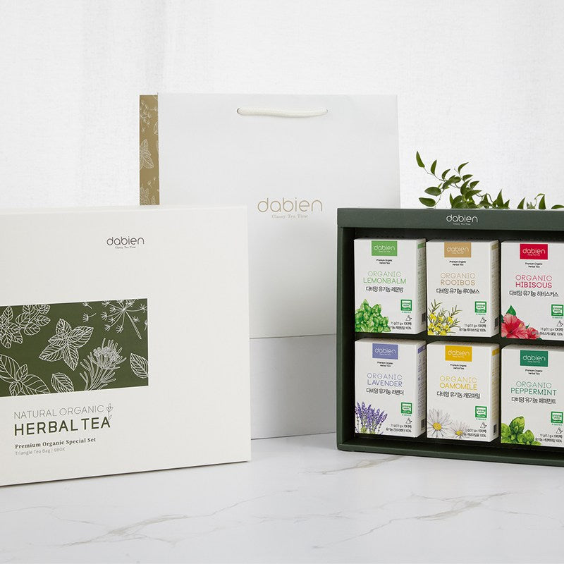 Coffret Dabien 6 infusions biologiques en sachets triangulaires
