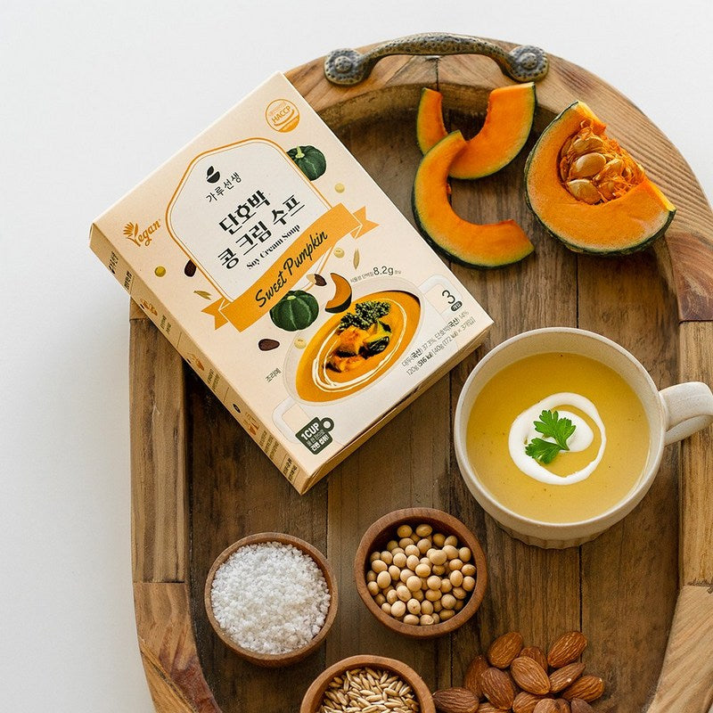 Soupe de kabocha vegan en poudre, boîte de 3 sachets