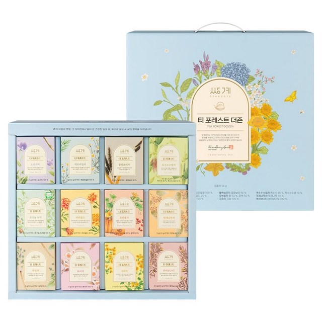 Coffret Tea Forest 12 thés et infusions coréens Ssanggyemyeongcha