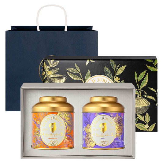 Coffret Gold Jubilee souci yuzu et rose bleuet, 2 boîtes Ssanggyemyeongcha