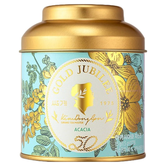 Boîte métal Gold Jubilee Acacia et Jasmin Ssanggyemyeongcha