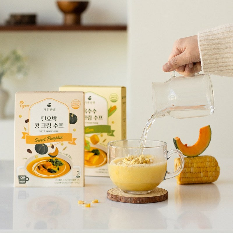 Soupe maïs et soja en poudre à diluer