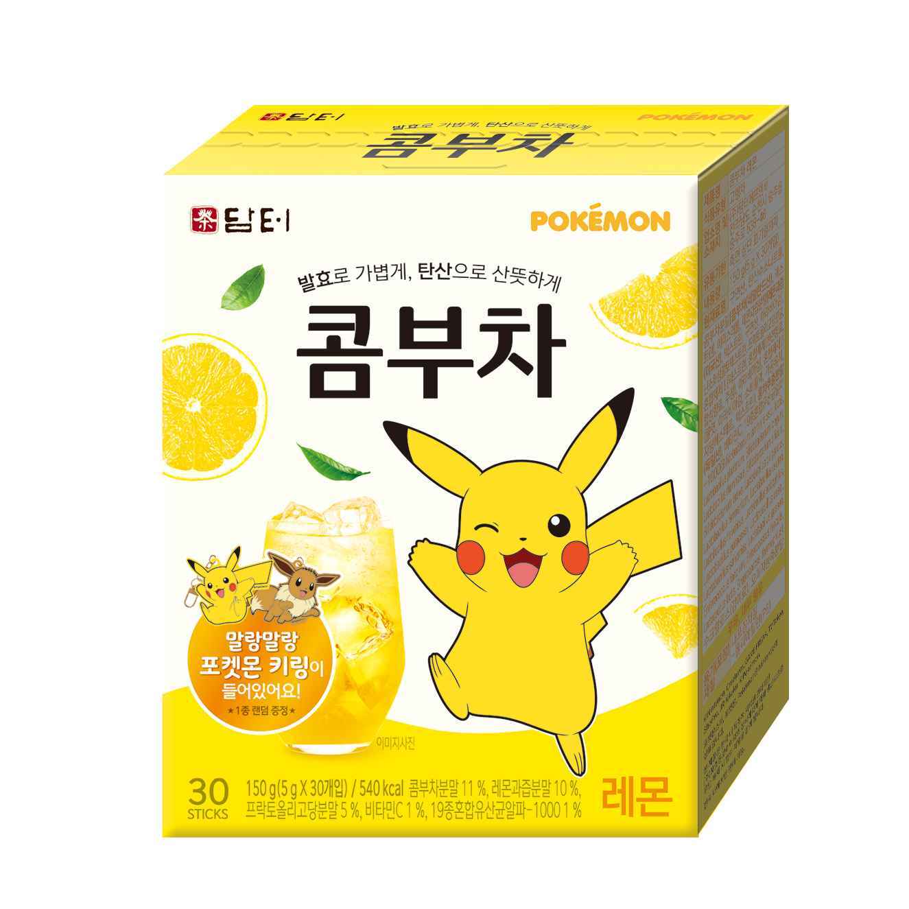Damtuh Pokémon Kombucha Citron 30 Sticks Pikachu