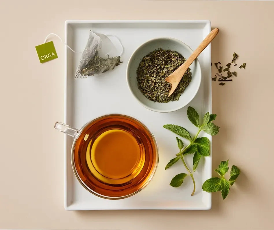 Infusion menthe poivrée bio orga plateau