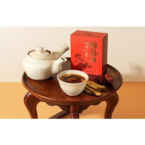 Coffret Prestige Ssanghwa-Cha coffret sur table avec tasse