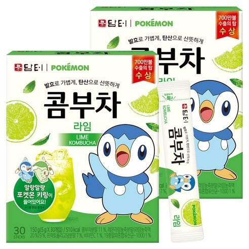 Damtuh Pokémon Kombucha Lime 30 Sticks (Piplup)