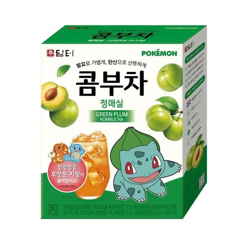 Damtuh Pokémon Kombucha Prune Verte 30 Sticks (Bulbasaur)