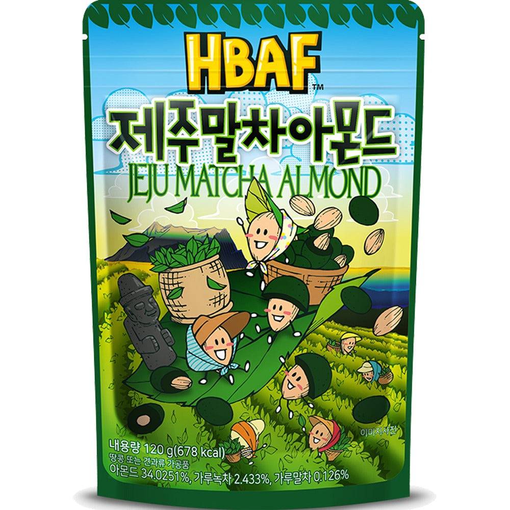 HBAF Amandes Matcha de Jeju sachet
