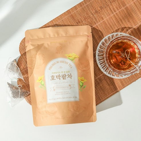 L'Équilibre Haesoldang  Infusion Potiron et Haricot Rouge  sachet et tasse