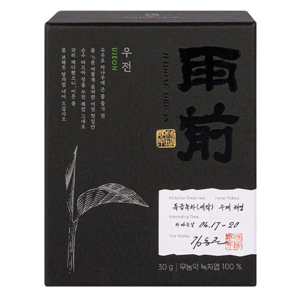 `Thé Vert Ujeon : Le Grand Cru Rare de Corée boite