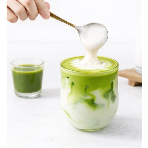 Lookas 9 Green Tea Latte presentation