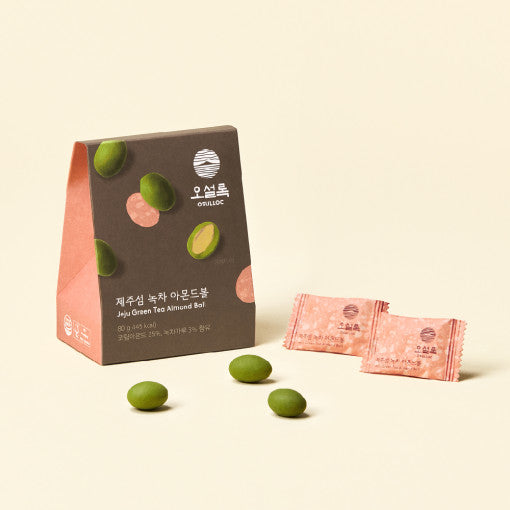 OSULLOC Jeju Green Tea Almond Ball 80g | Maison Boseong