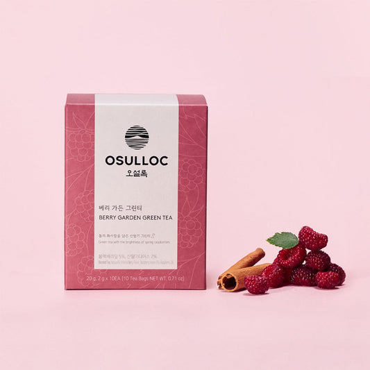 OSULLOC Berry Garden Green Tea 10 P — Présentation | Maison Boseong