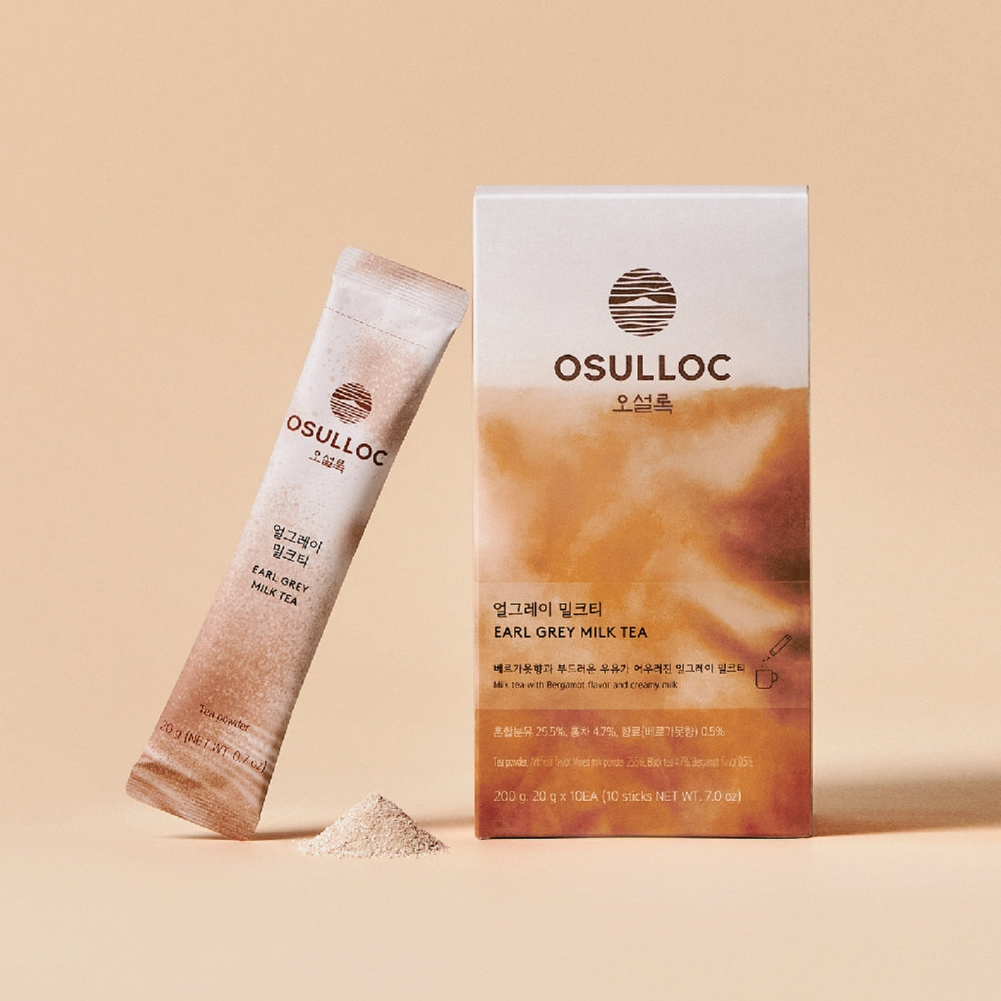 OSULLOC Earl Grey Milk Tea 10 sticks Corée

