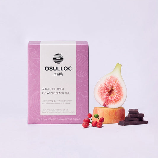 OSULLOC Fig Apple Black Tea 10 sachets — Présentation | Maison Boseong