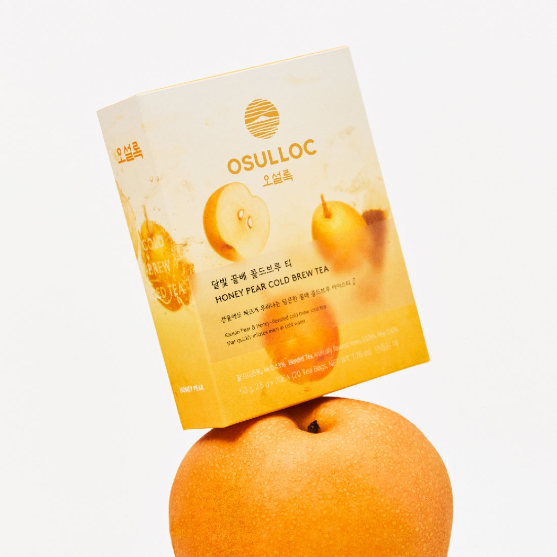 OSULLOC Moonlight Honey Pear Cold Brew Tea 20 sachets — Détail produit | Maison Boseong