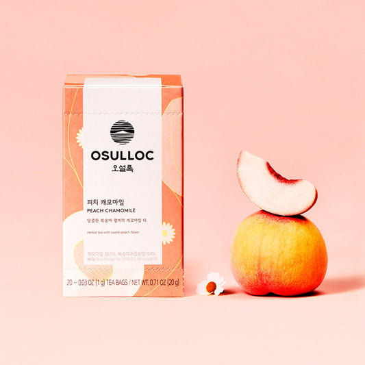 OSULLOC Peach Chamomile 20 sachets — Présentation | Maison Boseong
