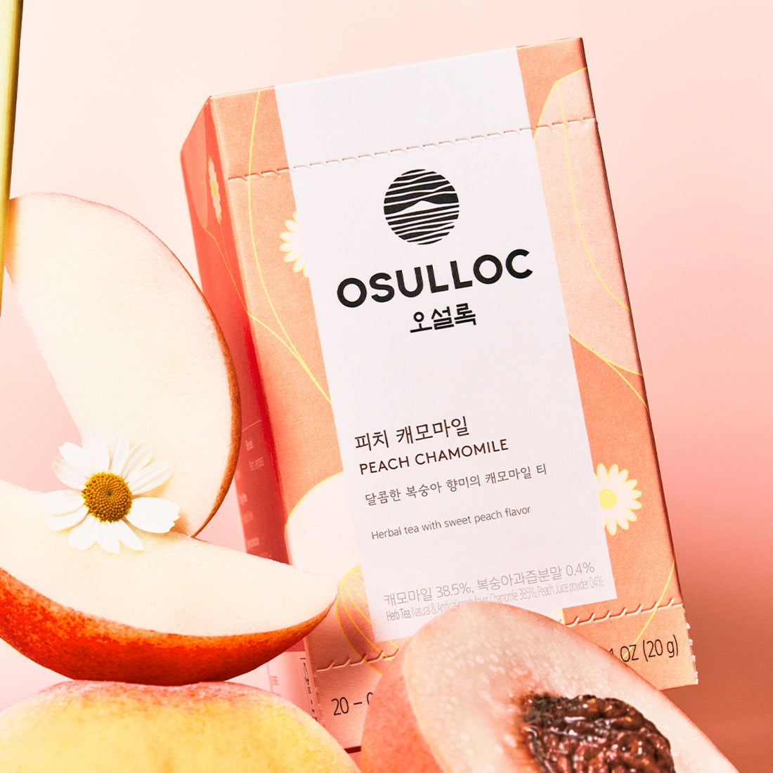 OSULLOC Peach Chamomile 20 sachets | Maison Boseong