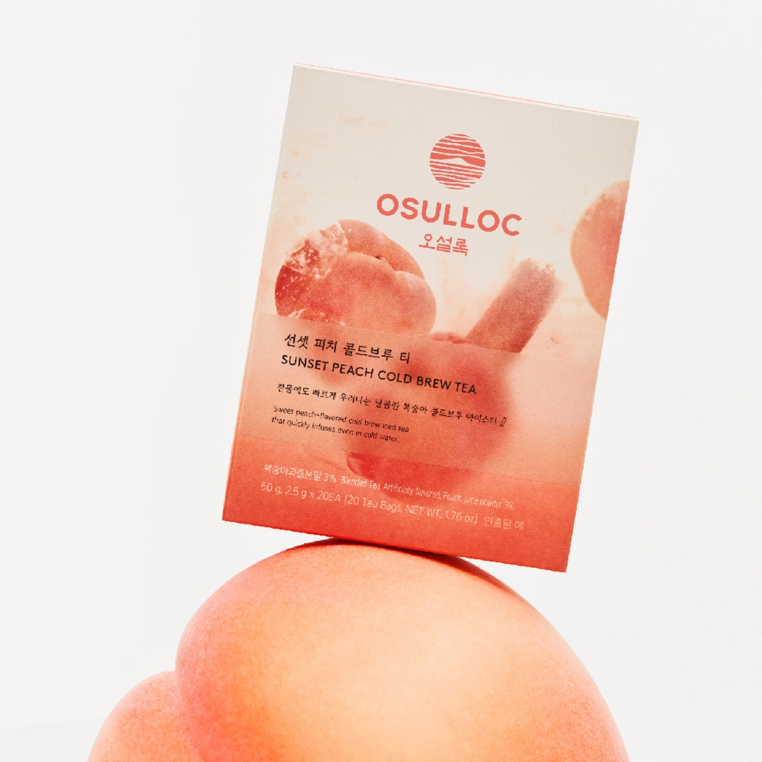 OSULLOC Sunset Peach Cold Brew Tea 20 P — Détail produit | Maison Boseong