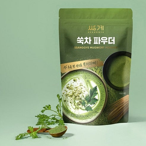 sachet de Poudre de Ssuk Premium Armoise Coréenne avec herbe