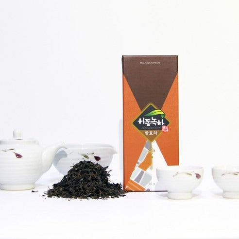 Thé Fermenté Sauvage Balhyocha Jaeksal de Hadong boite avec thé