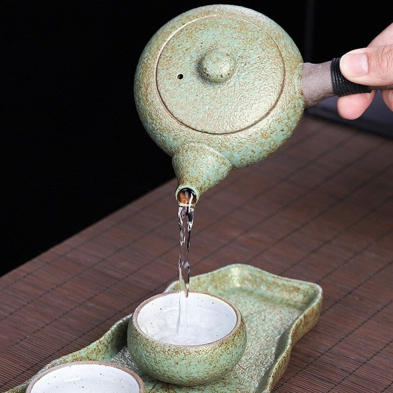 Théière Kyusu Artisanale service