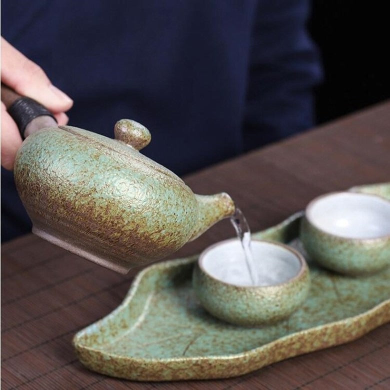 Théière Kyusu Artisanale verse