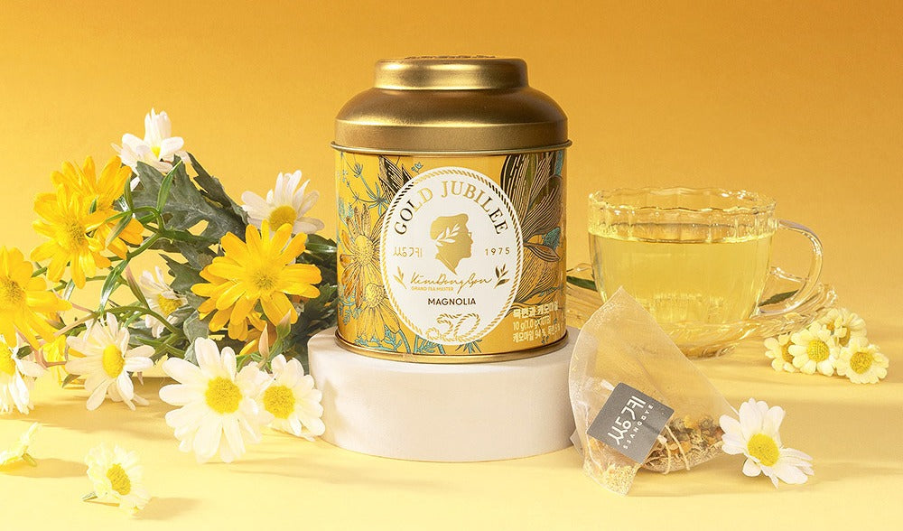 Gold Jubilee Magnolia et Camomille