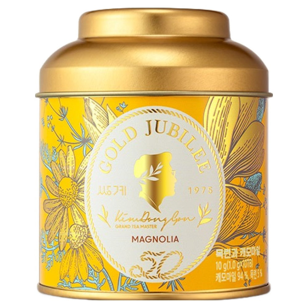 Boîte métal Gold Jubilee Magnolia et Camomille Ssanggyemyeongcha