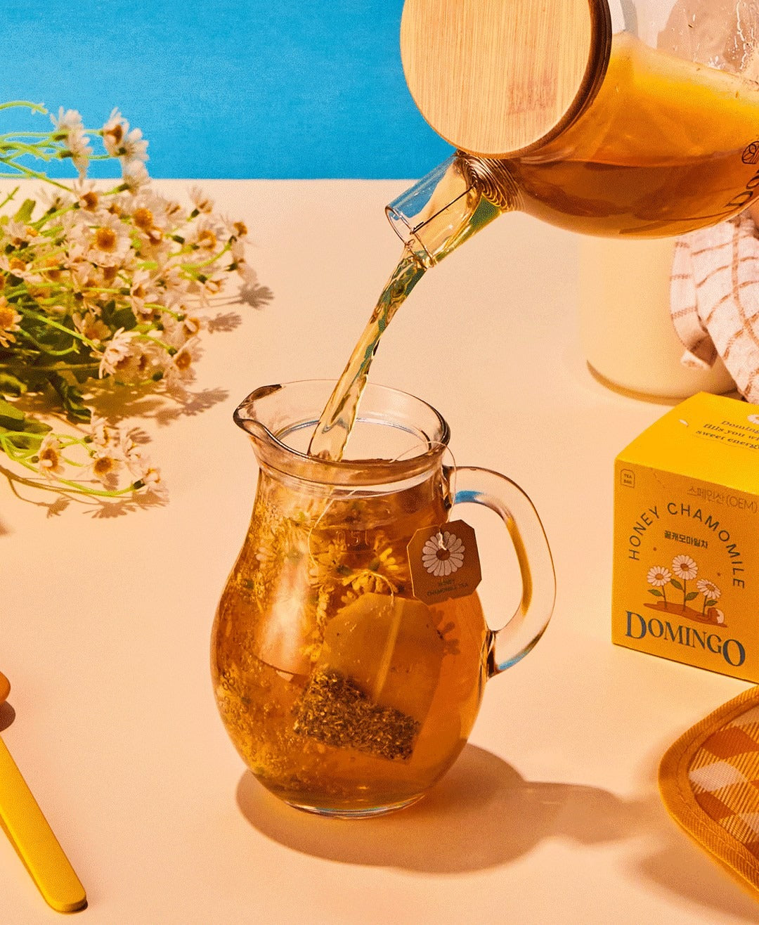 Infusion camomille miel