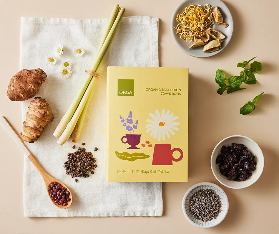 Le Livre des 7 Jours (Tea Edition 7 Days Book) — Collection ORGA presentation Coffret infusions biologiques