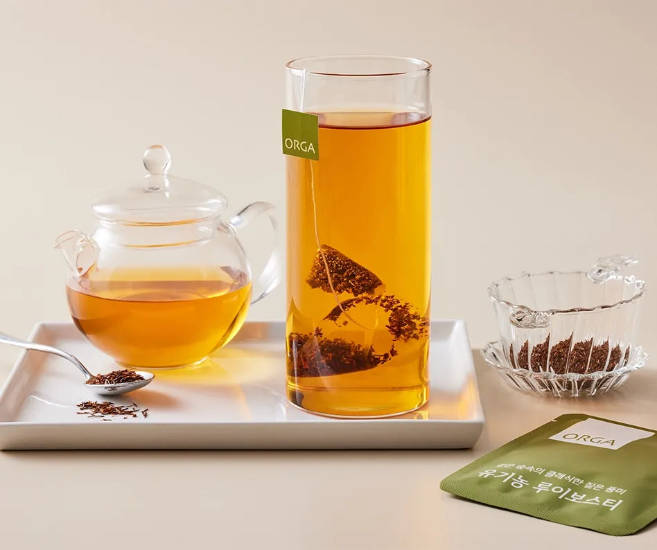 La Terre de Feu (Rooibos Bio) — Collection ORGA exemple dégustation Infusion rooibos bio