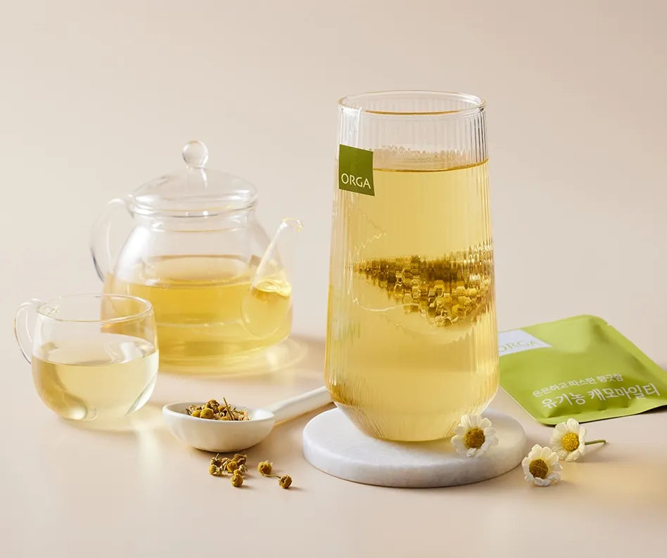 La Sérénité Organique (Camomille Bio) — Collection ORGA présentation thé corée du sud  Infusion camomille bio