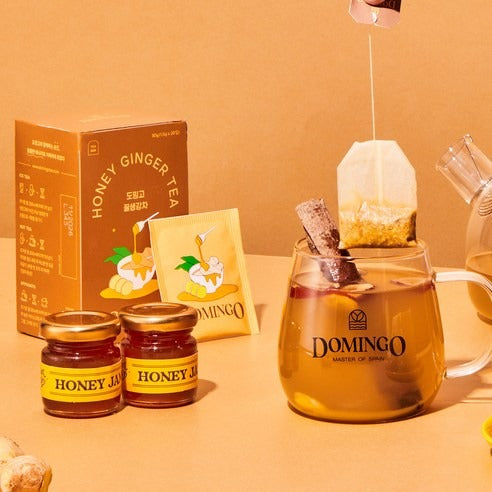 Le Souffle d'Ambre — sachet thé miel gingembre | Maison Boseong
