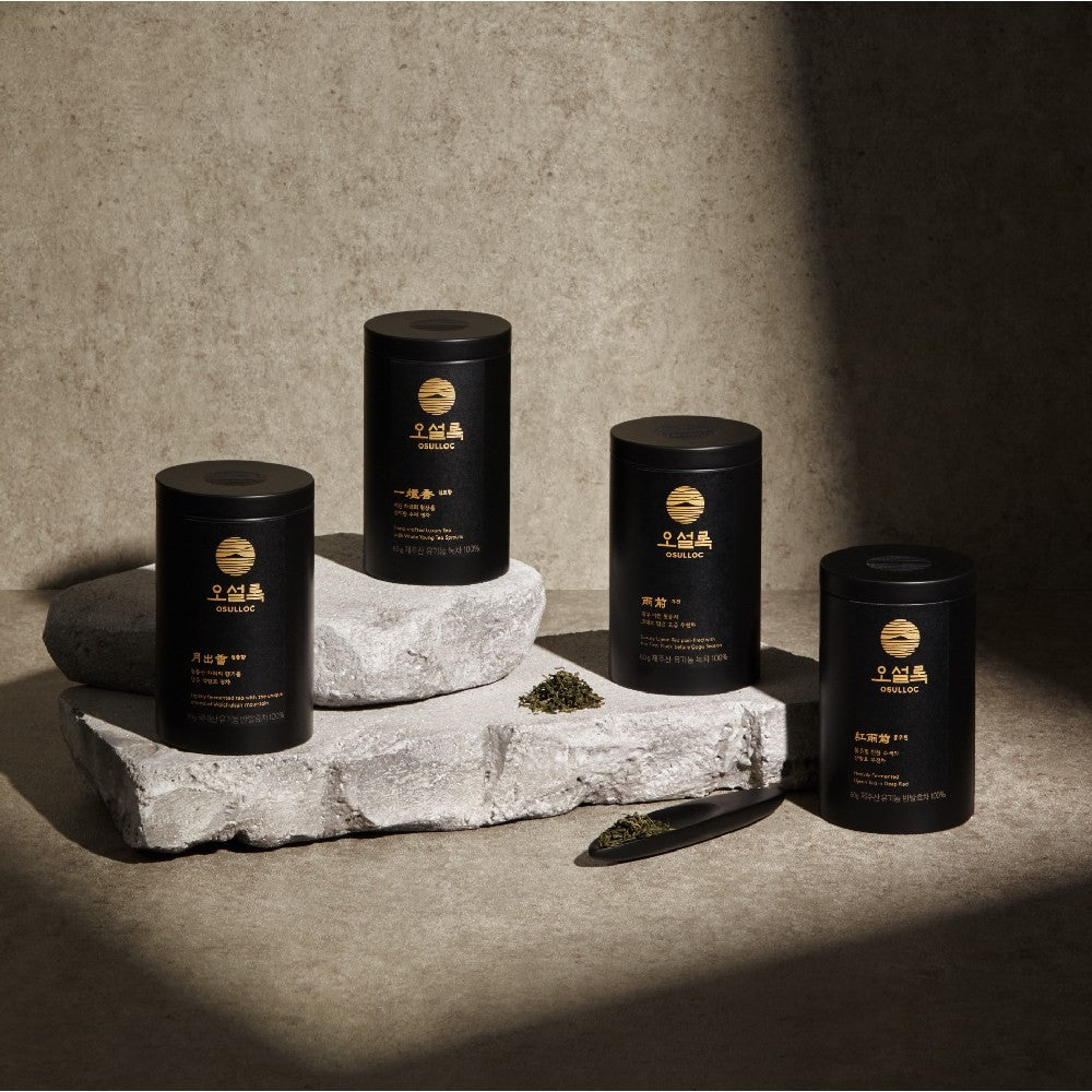 Gamme de thés OSULLOC dont la boîte Wolchulhyang
